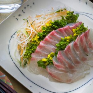 red sea bream sashimi