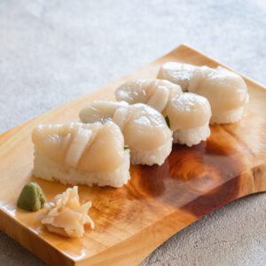 Japanese scallop sushi