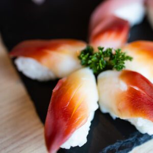 Sakhalin surf clam sushi
