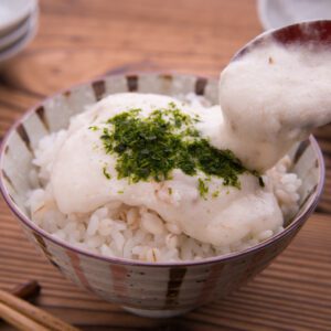 Rice with grated Japanese yam