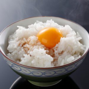 Rice with raw egg and soy sauce