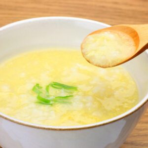 Rice porridge with egg