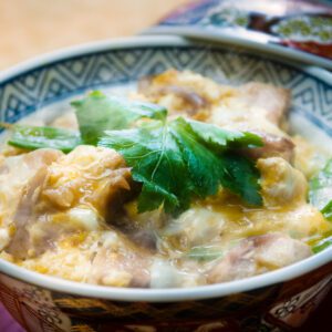 Oyako-don (chicken and egg rice bowl)