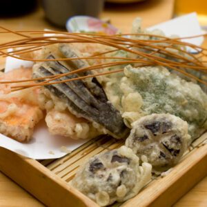 Vegetable tempura assortment
