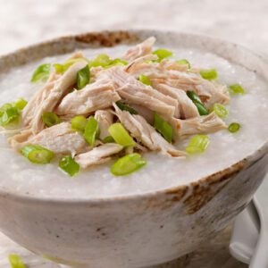 Rice porridge with chicken
